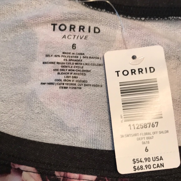 Rose pattern sweatshirt - Picture 3 of 3